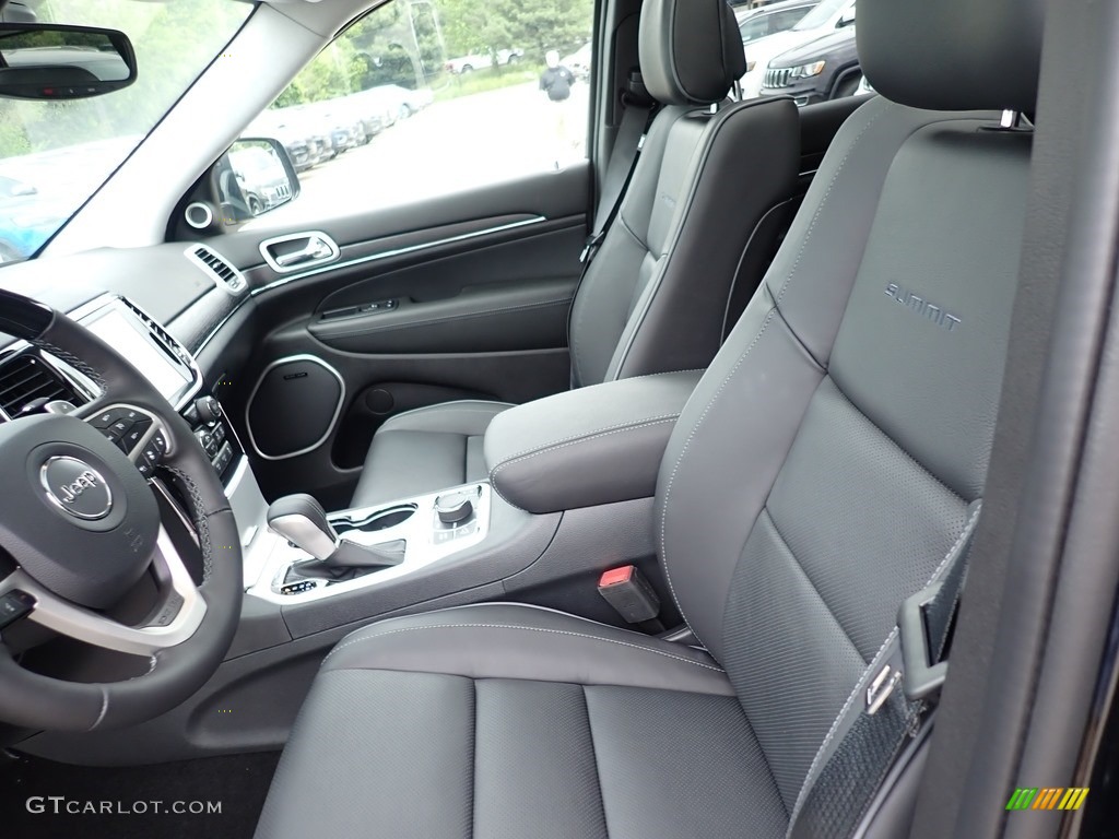Black Interior 2020 Jeep Grand Cherokee Summit 4x4 Photo #138345687