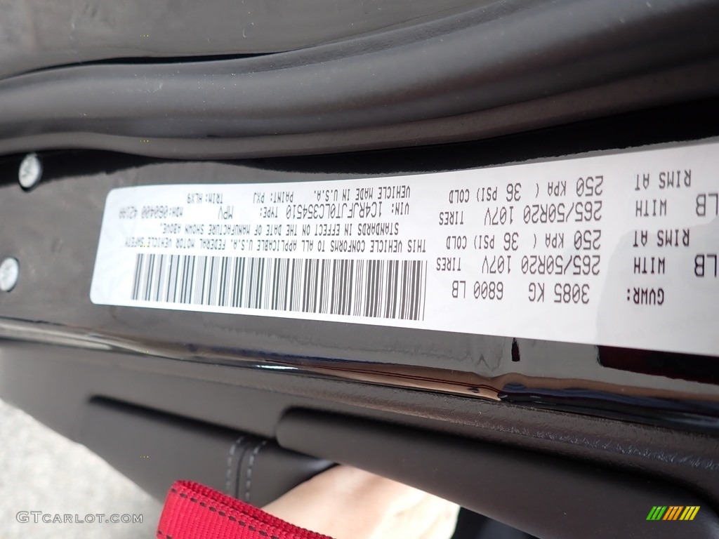 2020 Jeep Grand Cherokee Summit 4x4 Color Code Photos