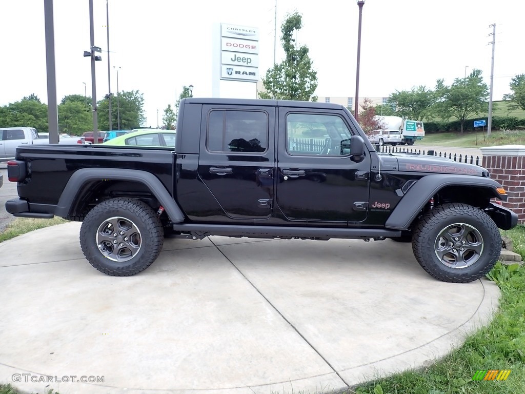 Black 2020 Jeep Gladiator Rubicon 4x4 Exterior Photo #138346205
