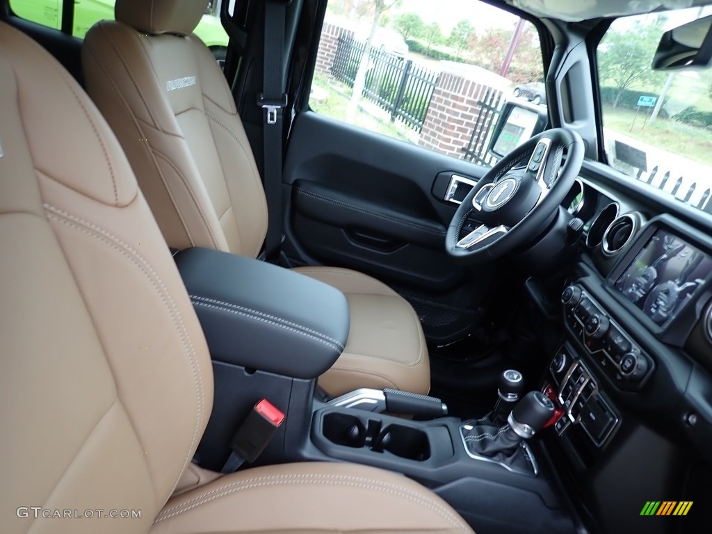 Black/Dark Saddle Interior 2020 Jeep Gladiator Rubicon 4x4 Photo #138346257