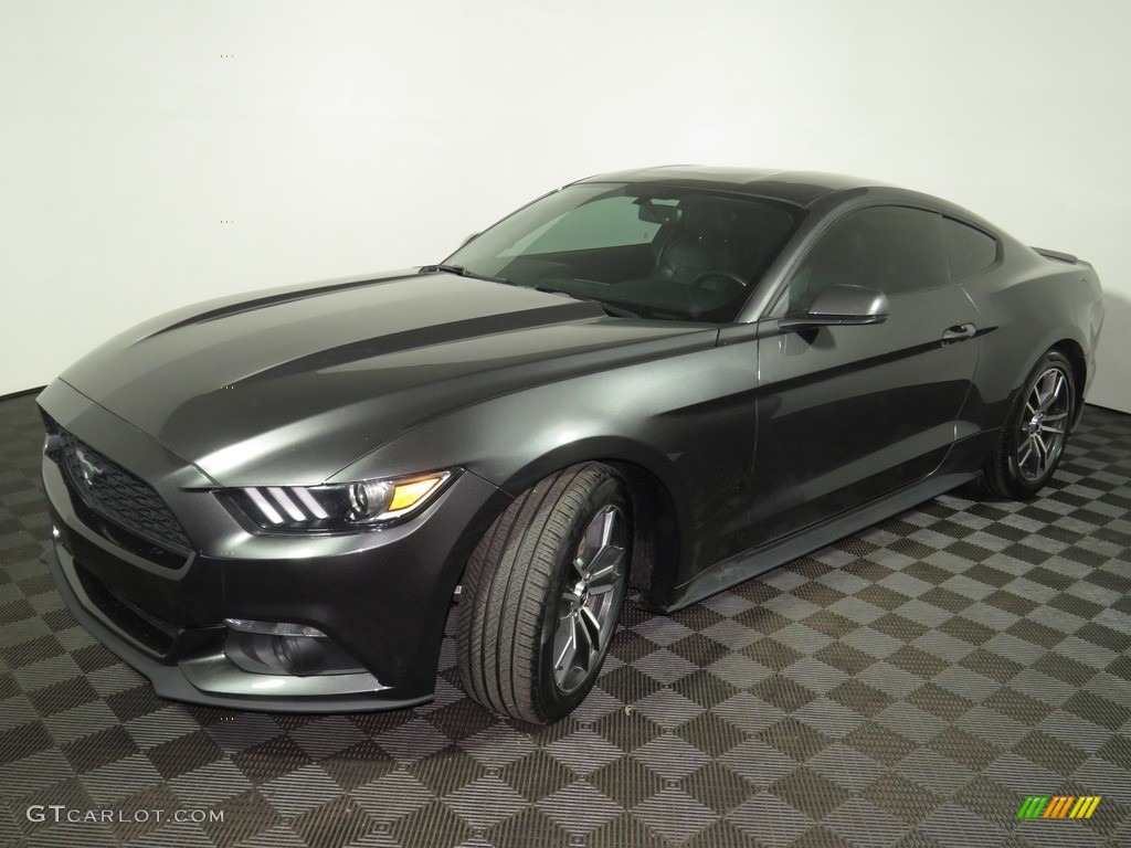 2017 Mustang EcoBoost Premium Coupe - Avalanche Gray / Ebony photo #7