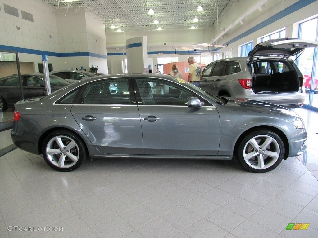 2012 A4 2.0T quattro Sedan - Monsoon Gray Metallic / Black photo #4