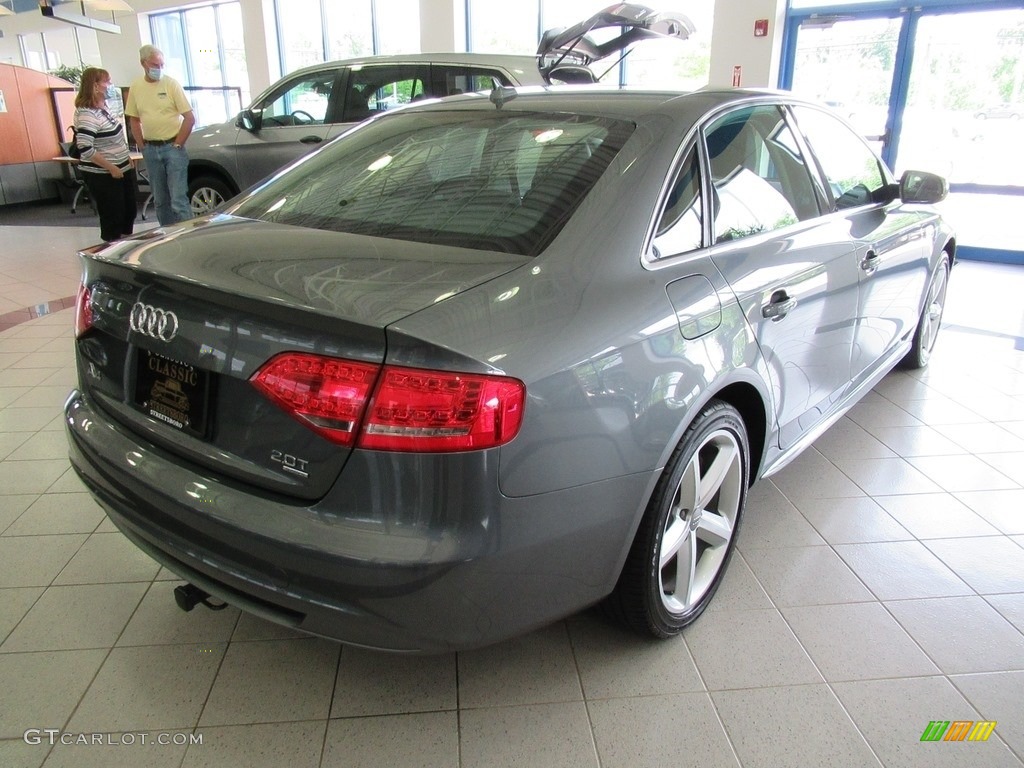 2012 A4 2.0T quattro Sedan - Monsoon Gray Metallic / Black photo #7