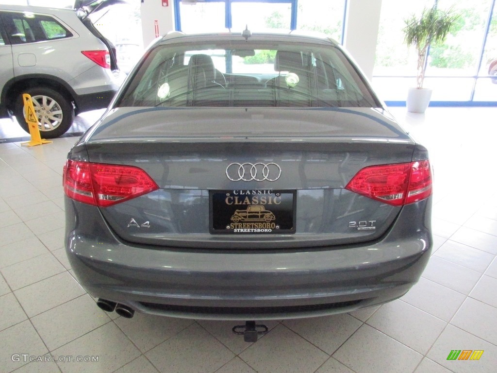 2012 A4 2.0T quattro Sedan - Monsoon Gray Metallic / Black photo #8