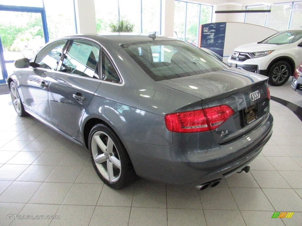 2012 A4 2.0T quattro Sedan - Monsoon Gray Metallic / Black photo #9