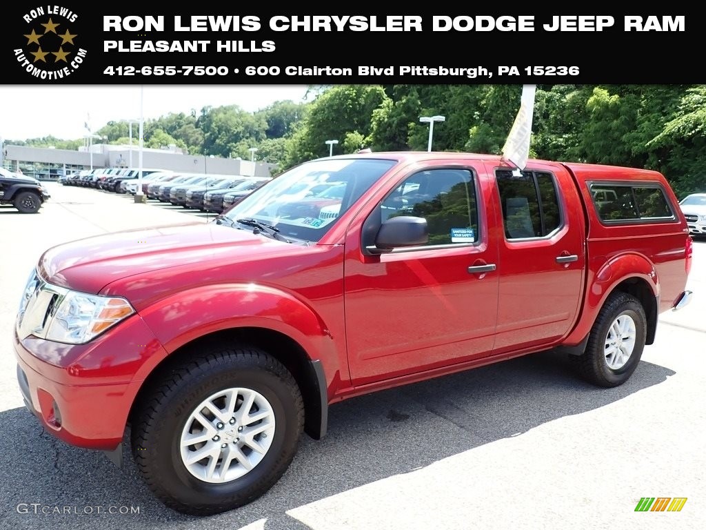 2018 Frontier SV Crew Cab 4x4 - Cayenne Red / Beige photo #1