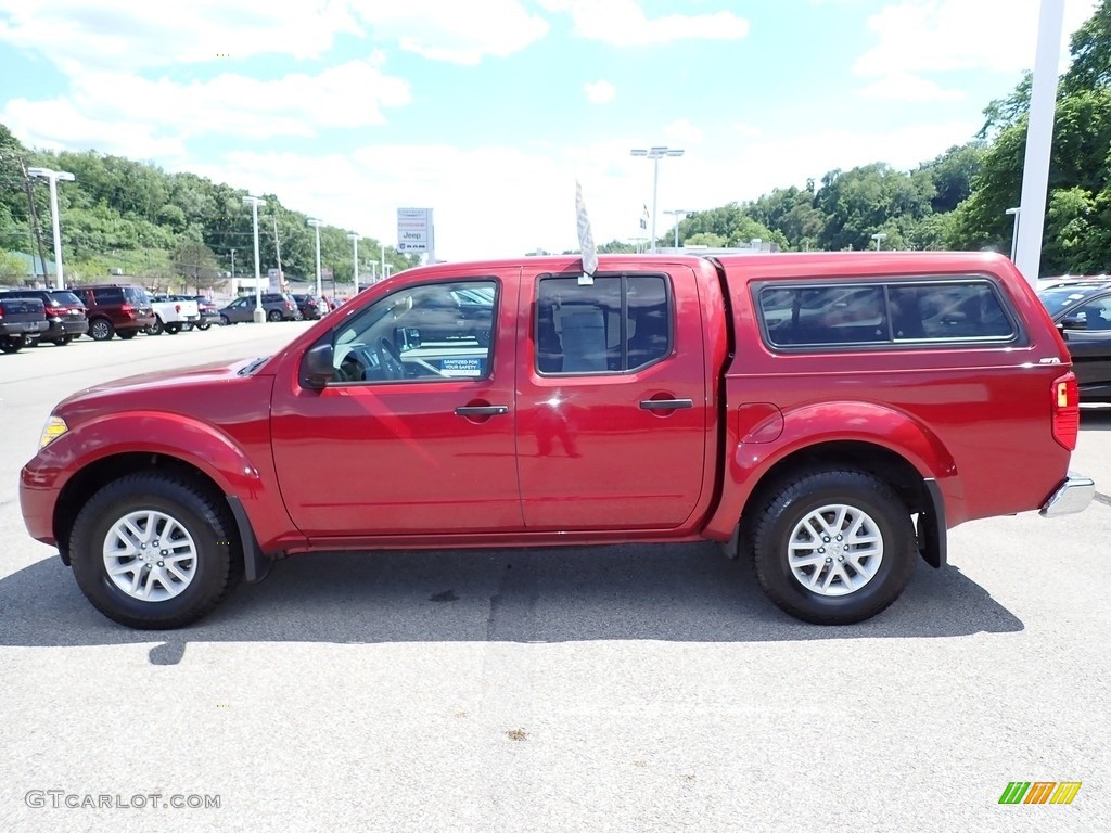 2018 Frontier SV Crew Cab 4x4 - Cayenne Red / Beige photo #2