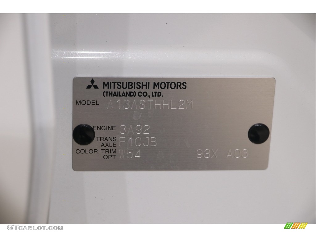 2017 Mitsubishi Mirage G4 SE Color Code Photos