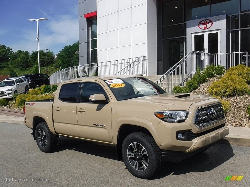2017 Tacoma TRD Sport Double Cab 4x4 - Quicksand / TRD Black/Orange photo #1