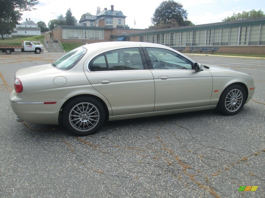 2006 S-Type 4.2 - Winter Gold Metallic / Champagne photo #8