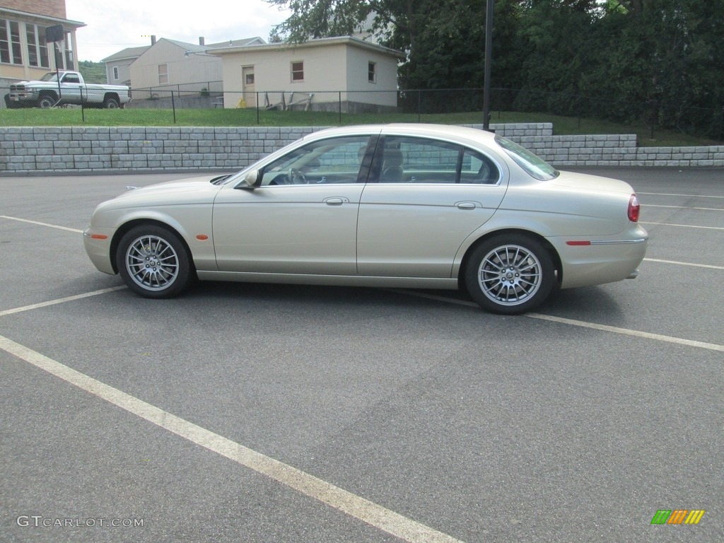 2006 S-Type 4.2 - Winter Gold Metallic / Champagne photo #9