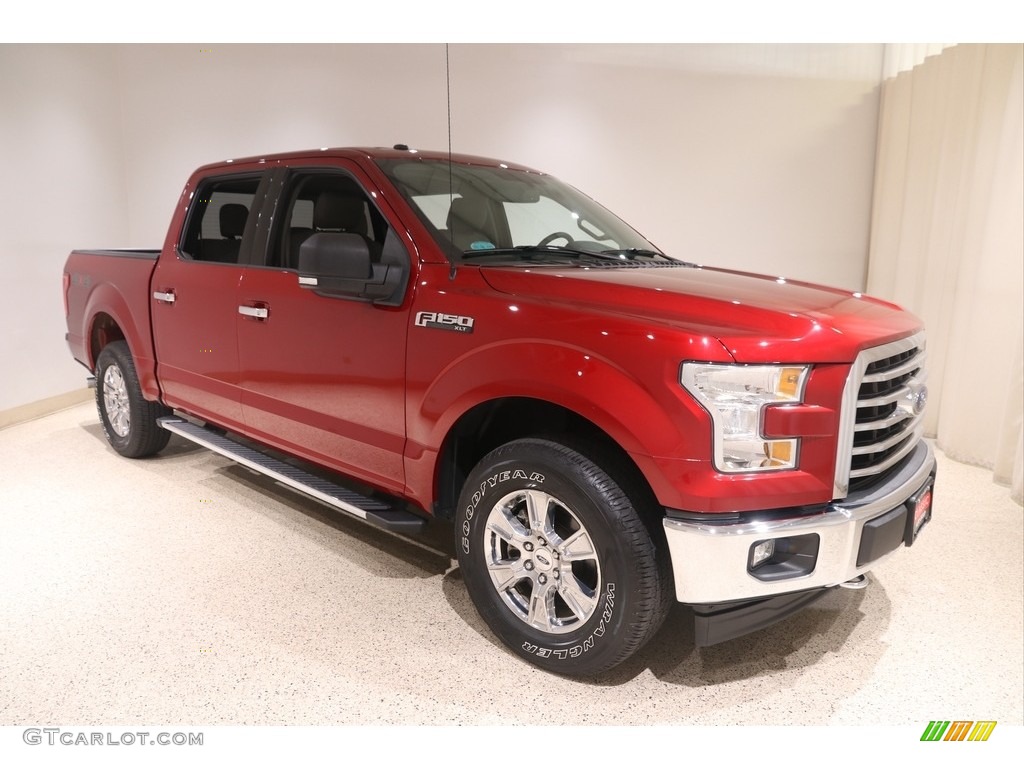 Ruby Red 2017 Ford F150 XLT SuperCrew 4x4 Exterior Photo #138349602