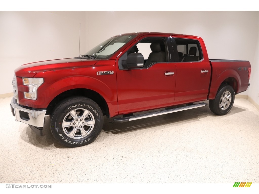 Ruby Red 2017 Ford F150 XLT SuperCrew 4x4 Exterior Photo #138349656