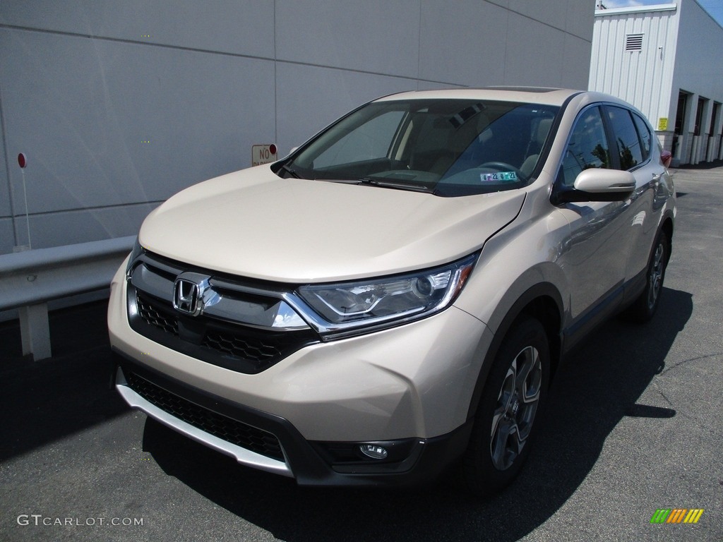2017 CR-V EX AWD - Sandstorm Metallic / Ivory photo #10