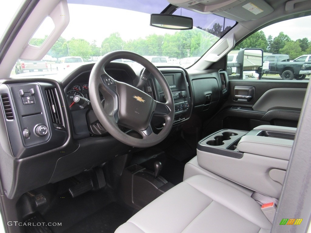 Dark Ash/Jet Black Interior 2017 Chevrolet Silverado 3500HD Work Truck Crew Cab 4x4 Chassis Photo #138350304