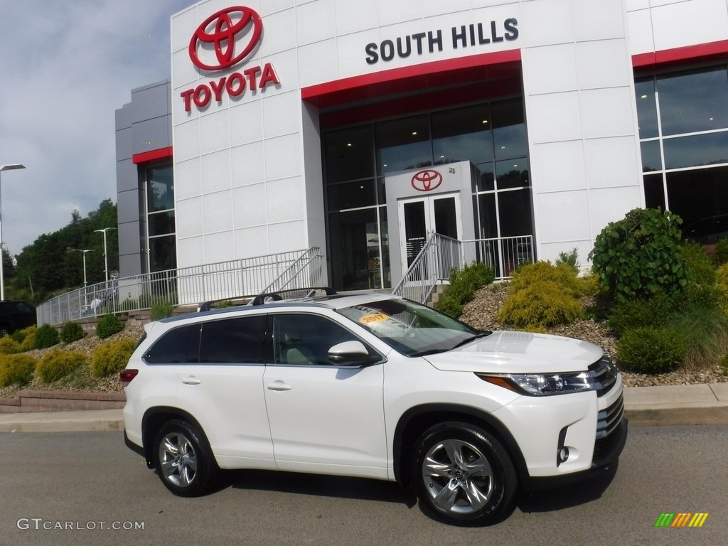 2017 Highlander Limited AWD - Blizzard White Pearl / Ash photo #2