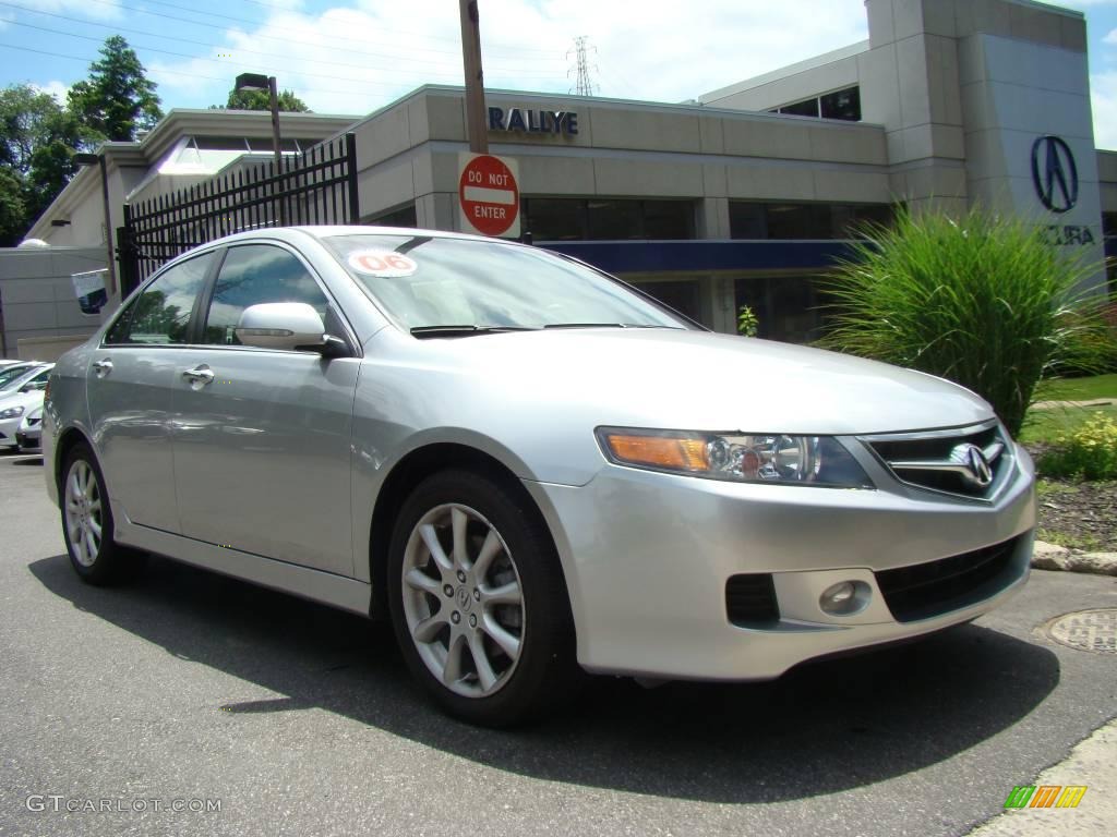 2006 TSX Sedan - Alabaster Silver Metallic / Ebony Black photo #1