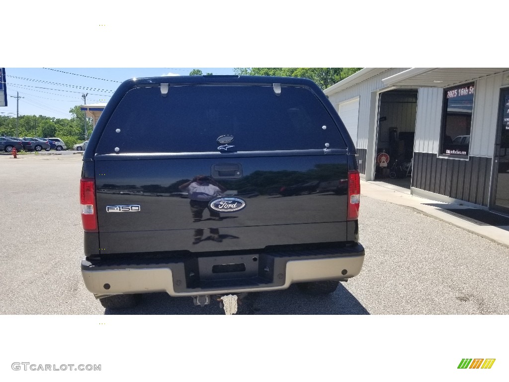 2004 F150 Lariat SuperCrew 4x4 - Black / Tan photo #5