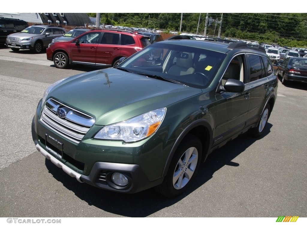 2014 Outback 3.6R Limited - Cypress Green Pearl / Ivory photo #1