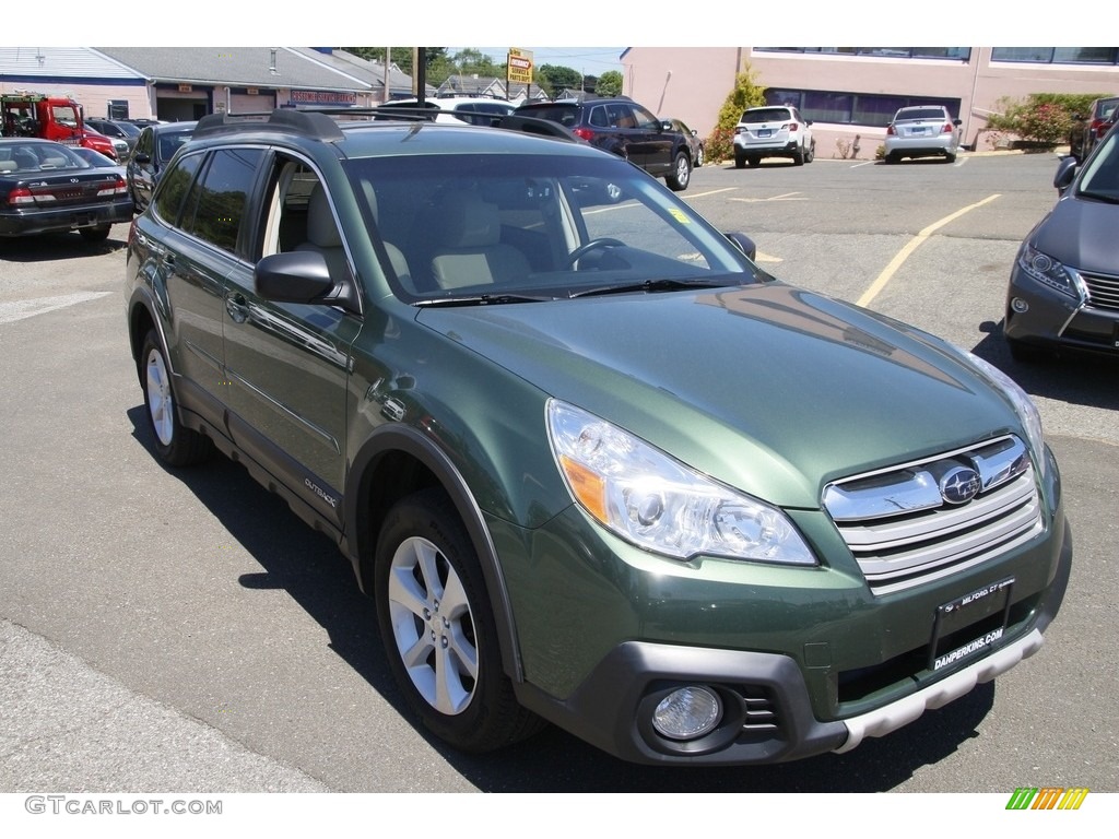 2014 Outback 3.6R Limited - Cypress Green Pearl / Ivory photo #3