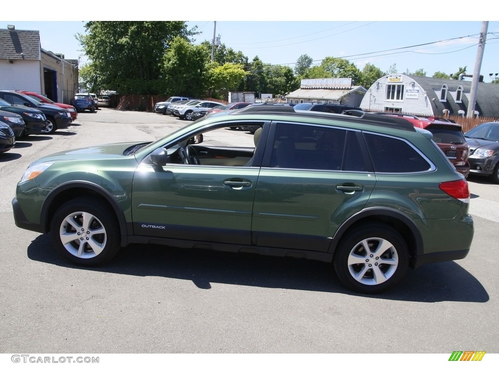 2014 Outback 3.6R Limited - Cypress Green Pearl / Ivory photo #8
