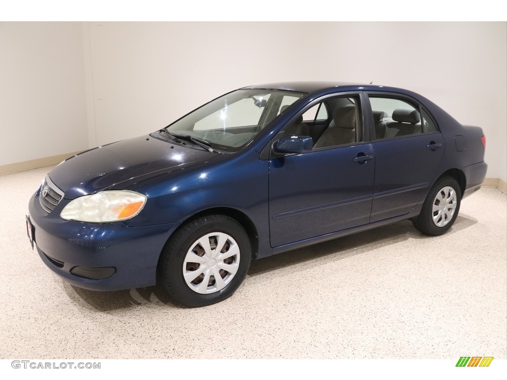 2007 Corolla LE - Indigo Ink Pearl / Stone photo #3