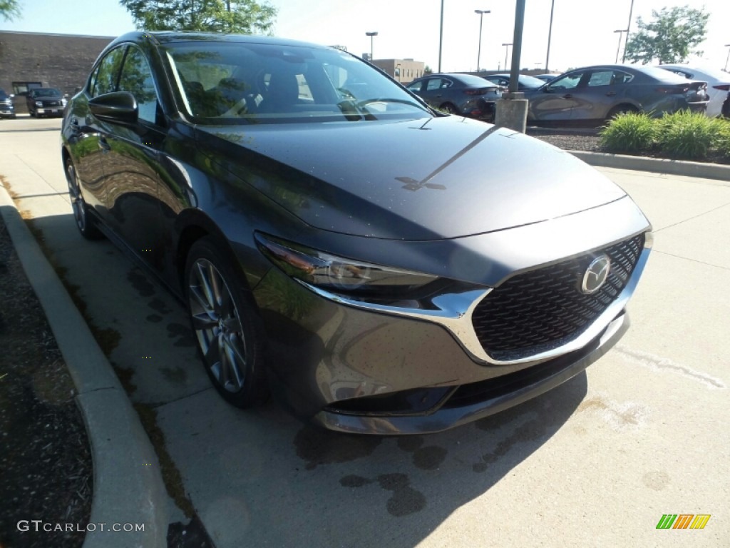 2020 MAZDA3 Premium Sedan - Machine Gray Metallic / Black photo #1