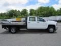 Summit White - Silverado 3500HD Work Truck Crew Cab 4x4 Chassis Photo No. 4