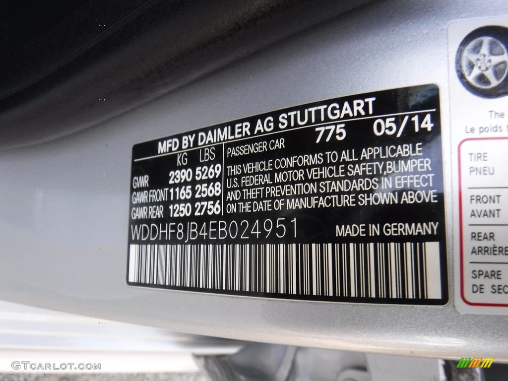 2014 E 350 4Matic Sedan - Iridium Silver Metallic / Black photo #27