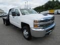 Summit White - Silverado 3500HD Work Truck Crew Cab 4x4 Chassis Photo No. 63