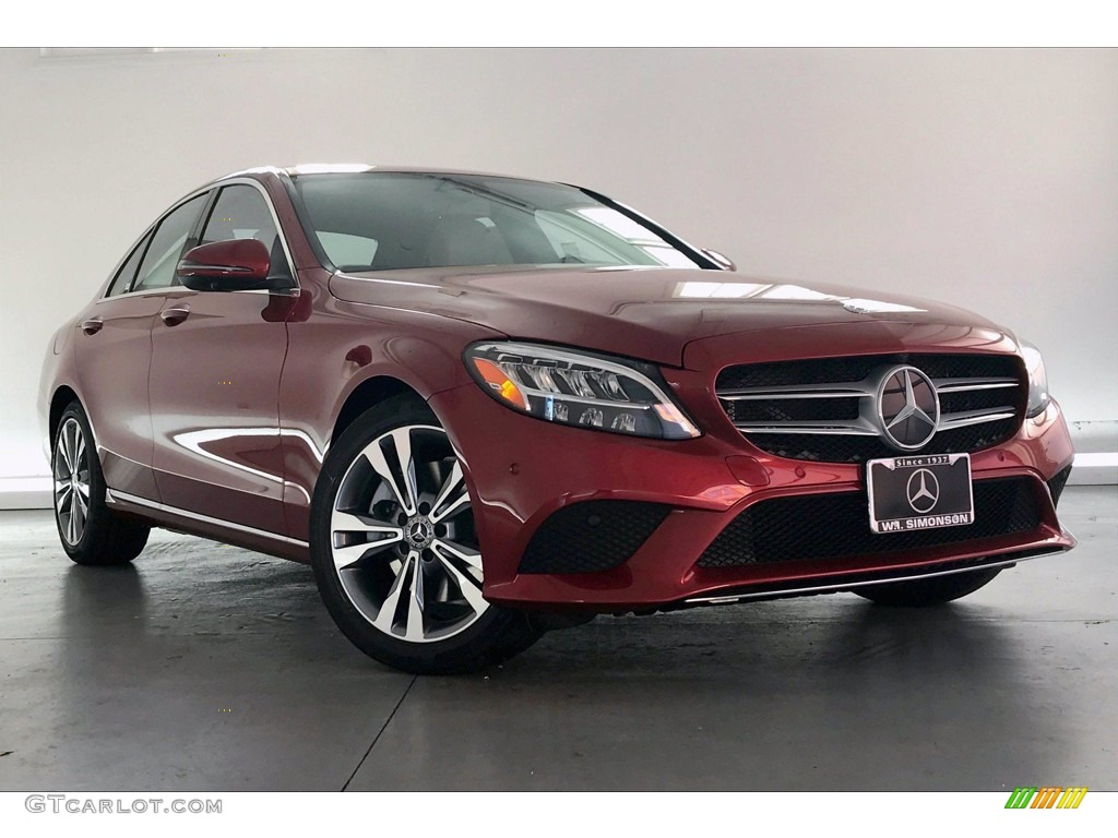 2020 C 300 Sedan - designo Cardinal Red Metallic / Silk Beige/Black photo #12