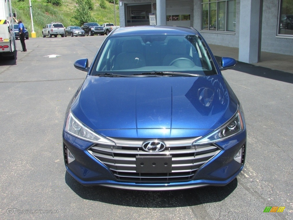 2019 Elantra SEL - Lakeside Blue / Gray photo #4