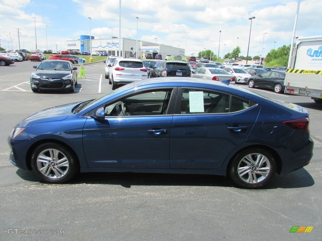 2019 Elantra SEL - Lakeside Blue / Gray photo #6