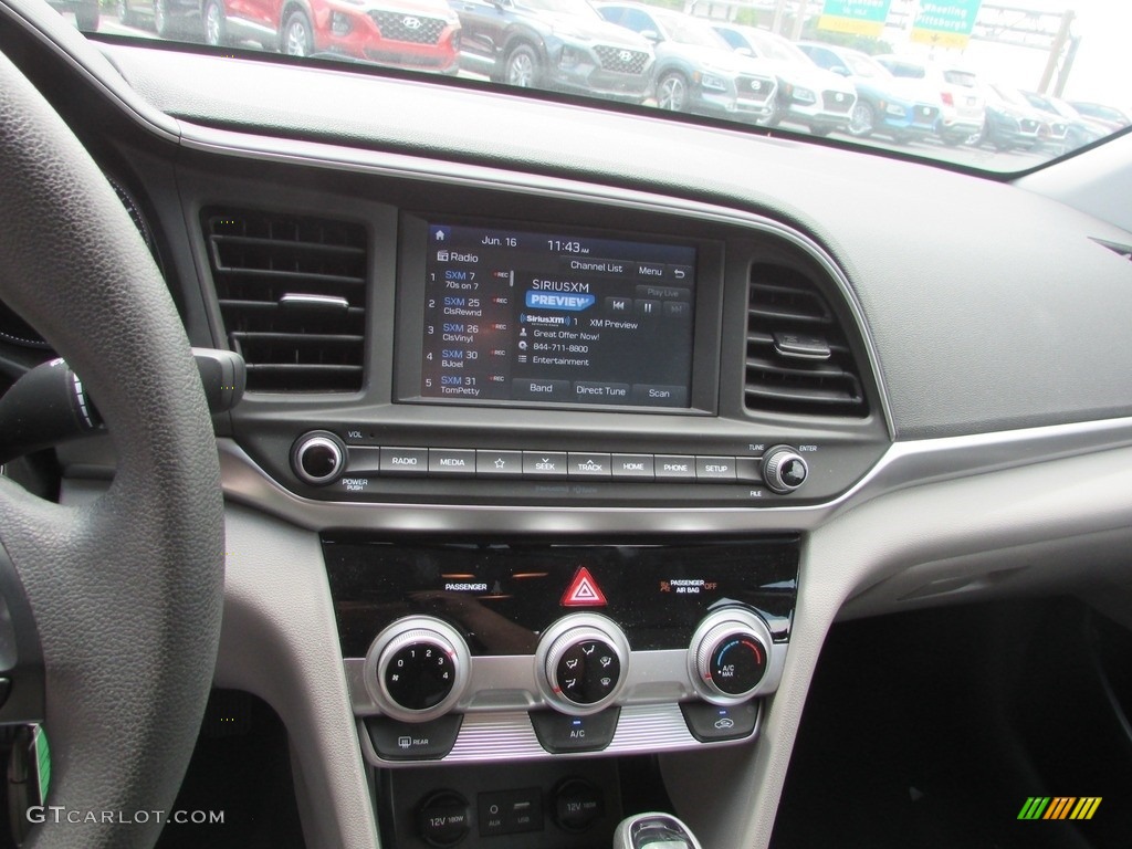 2019 Elantra SEL - Lakeside Blue / Gray photo #16