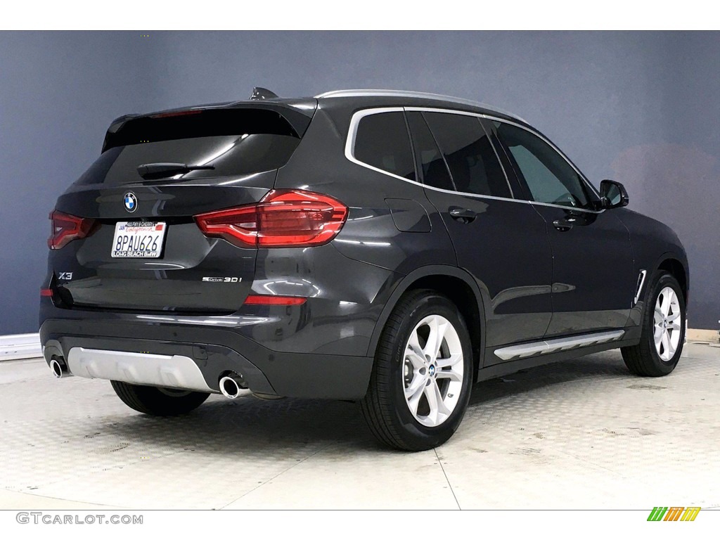 2020 X3 sDrive30i - Dark Graphite Metallic / Black photo #13