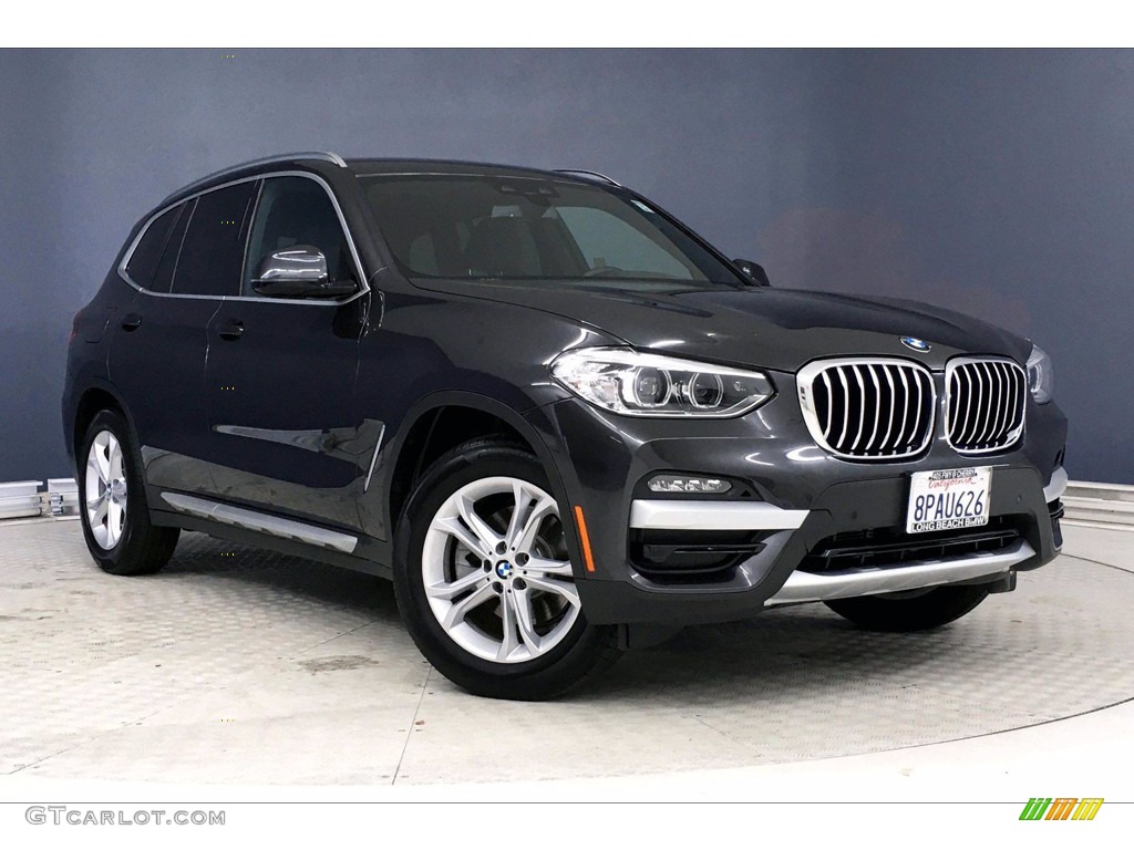 2020 X3 sDrive30i - Dark Graphite Metallic / Black photo #37