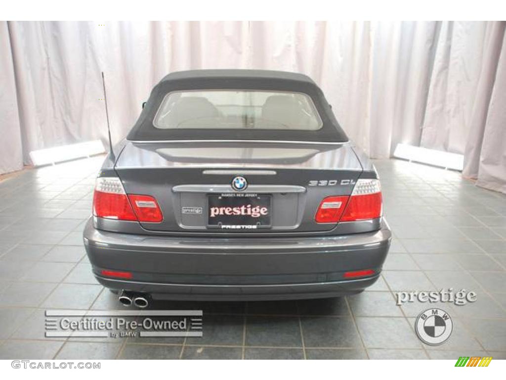 2006 3 Series 330i Convertible - Sparkling Graphite Metallic / Black photo #2