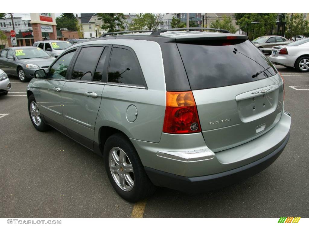 2004 Pacifica AWD - Satin Jade Green Pearl / Deep Jade/Light Taupe photo #7