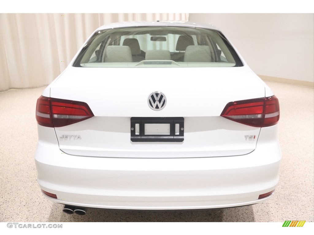 2018 Jetta Wolfsburg Edition - Pure White / Cornsilk Beige photo #21