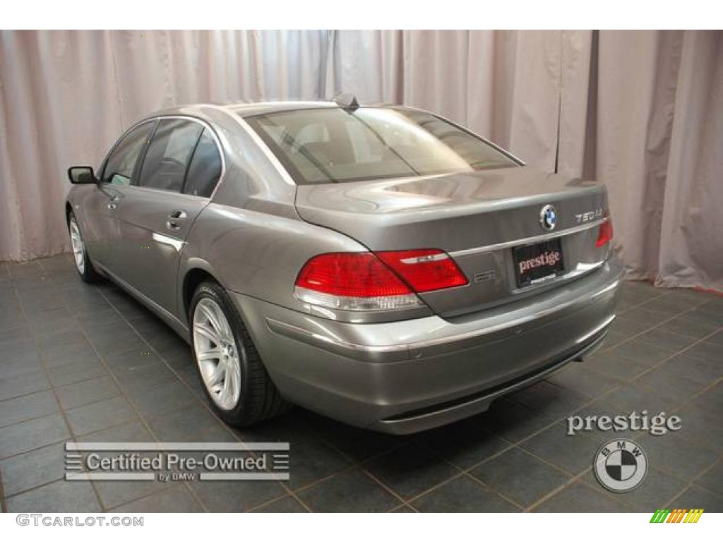 2006 7 Series 750Li Sedan - Sterling Grey Metallic / Black/Black photo #2