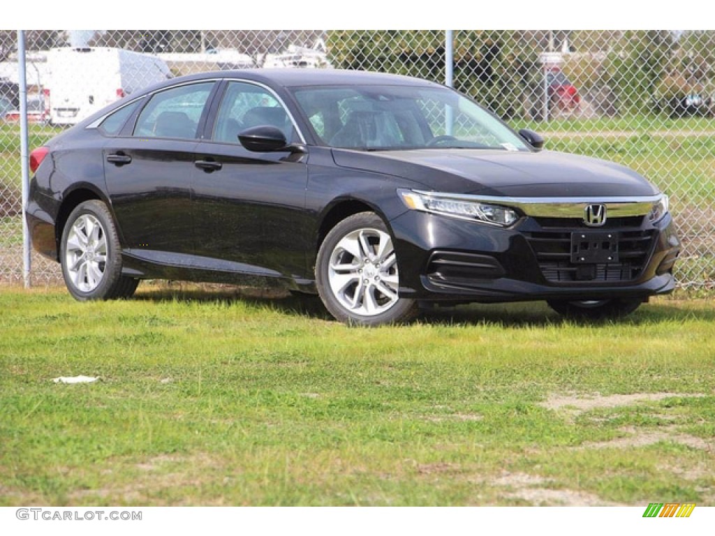 Crystal Black Pearl 2020 Honda Accord LX Sedan Exterior Photo #138362657