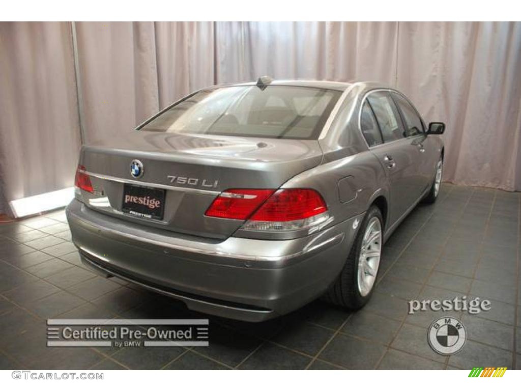 2006 7 Series 750Li Sedan - Sterling Grey Metallic / Black/Black photo #4
