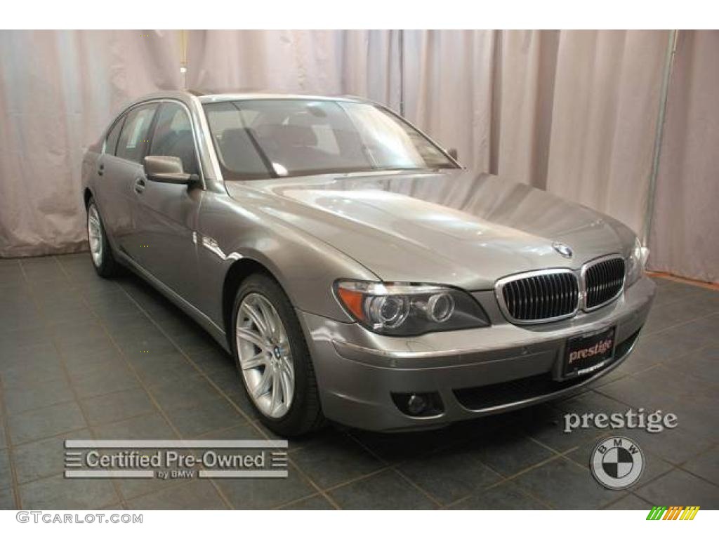 2006 7 Series 750Li Sedan - Sterling Grey Metallic / Black/Black photo #6