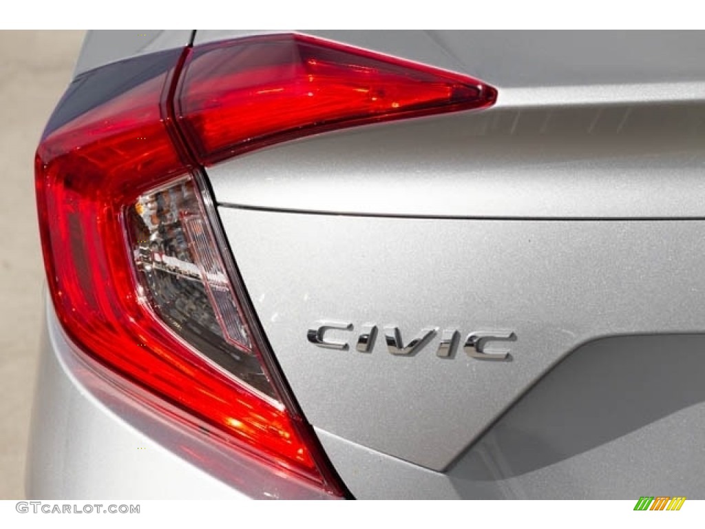 2020 Civic LX Sedan - Lunar Silver Metallic / Black photo #7