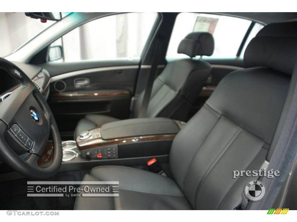 2006 7 Series 750Li Sedan - Sterling Grey Metallic / Black/Black photo #9