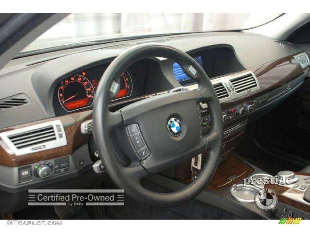 2006 7 Series 750Li Sedan - Sterling Grey Metallic / Black/Black photo #12