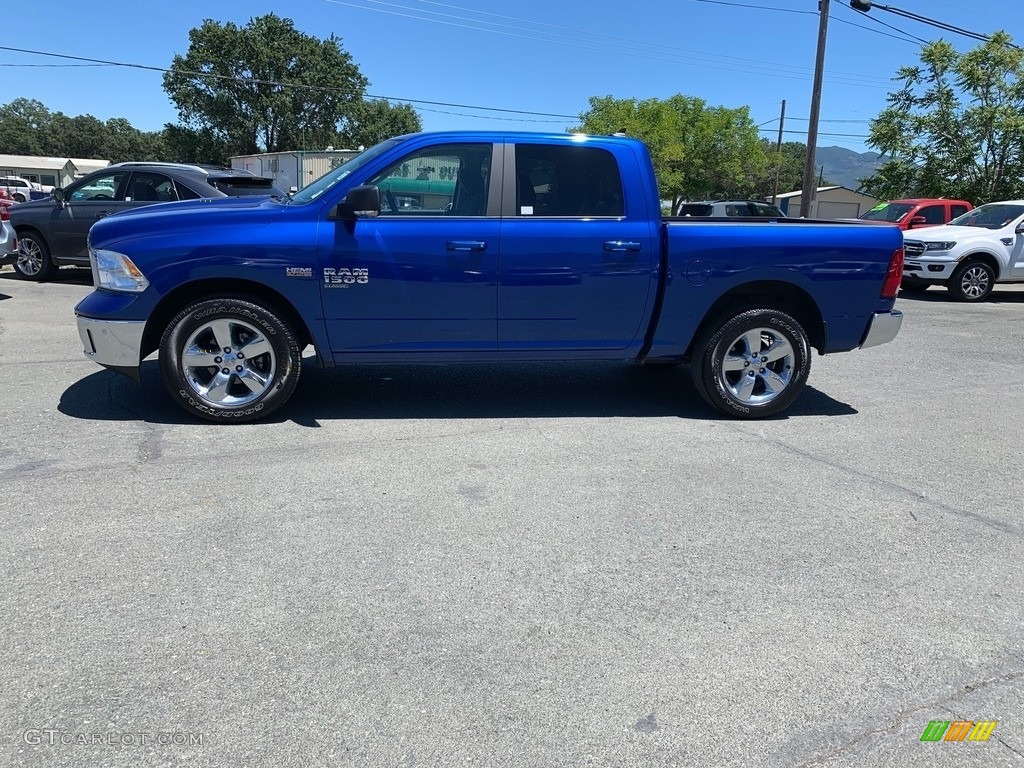 2019 1500 Classic Big Horn Crew Cab 4x4 - Blue Streak Pearl / Black/Diesel Gray photo #3