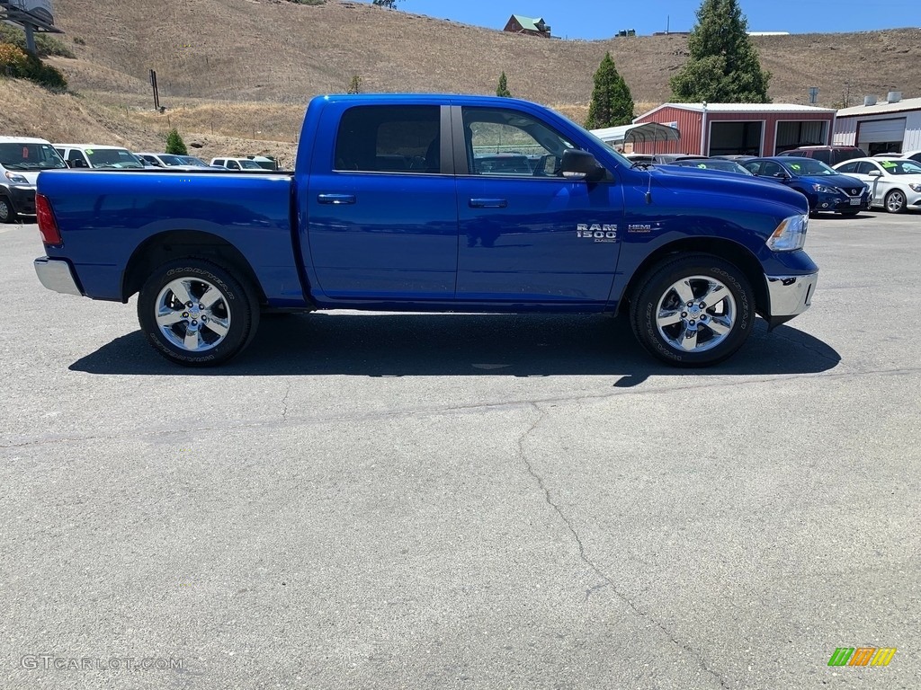 2019 1500 Classic Big Horn Crew Cab 4x4 - Blue Streak Pearl / Black/Diesel Gray photo #5