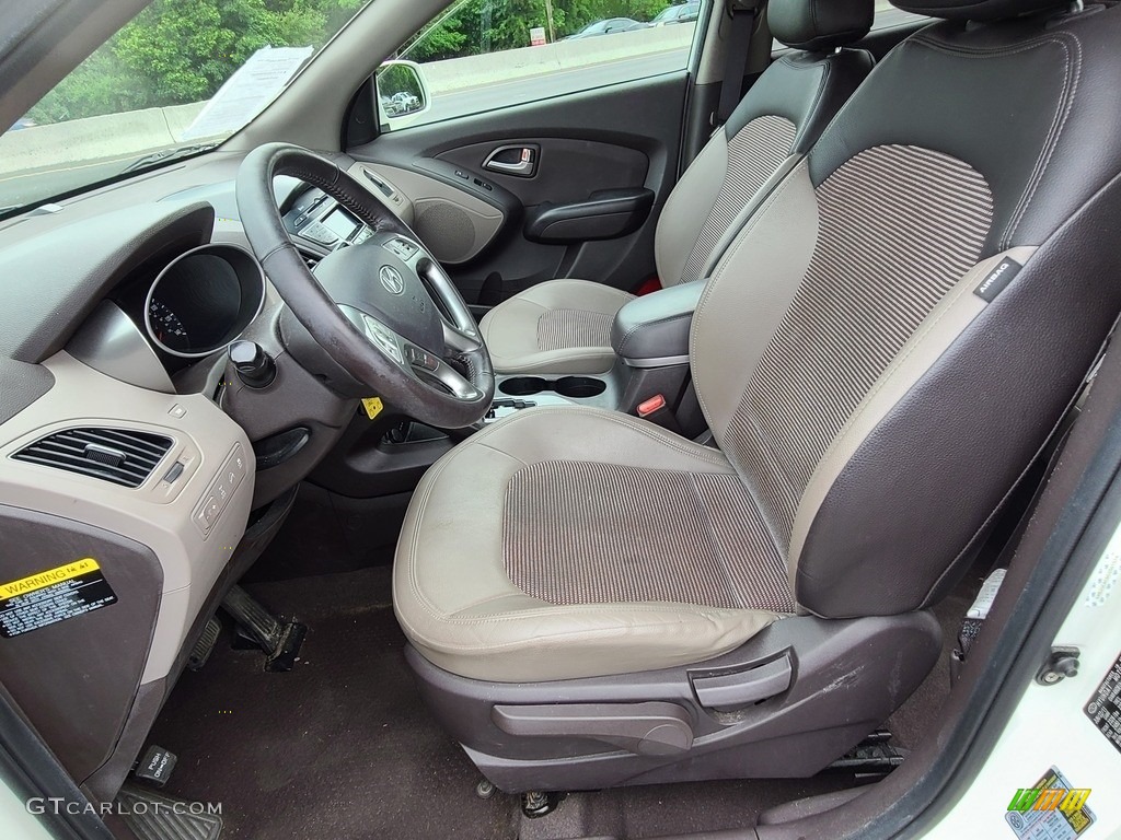 2012 Tucson GLS AWD - Cotton White / Taupe photo #9