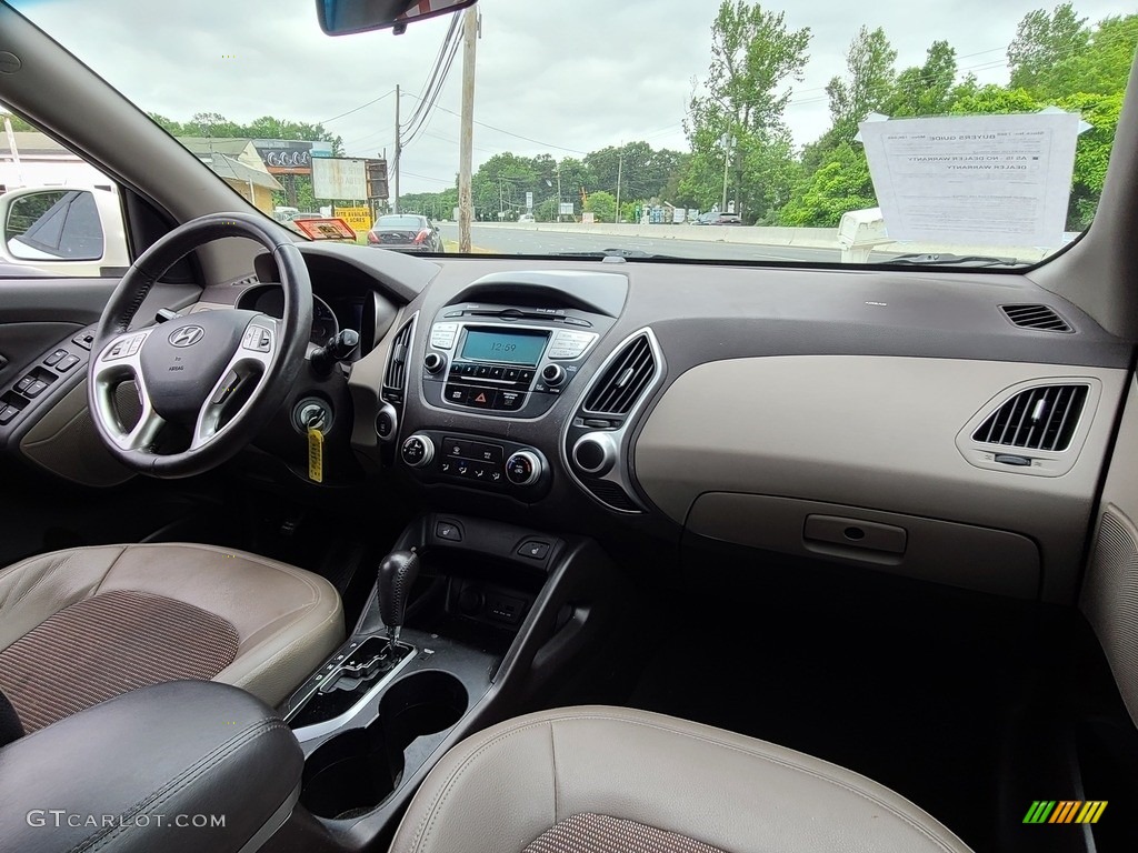 2012 Tucson GLS AWD - Cotton White / Taupe photo #13